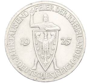 3 рейхсмарки 1925 года A Германия «Тысячелетие Рейнланда» — Фото №1