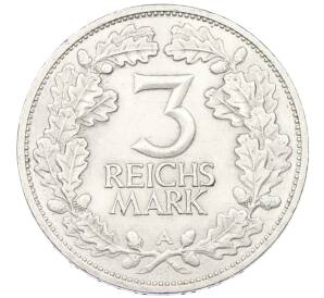 3 рейхсмарки 1925 года A Германия «Тысячелетие Рейнланда» — Фото №2