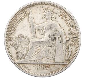 1 пиастр 1897 года Французский Индокитай — Фото №1