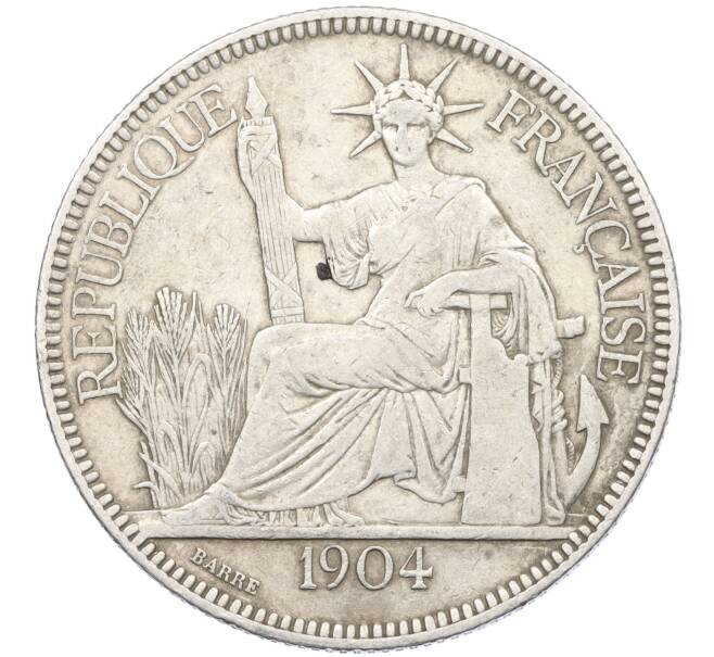 Монета 1 пиастр 1904 года Французский Индокитай (Артикул: M2-77953) — Фото №1