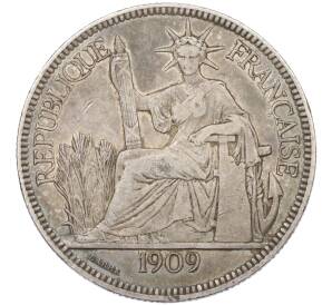 1 пиастр 1909 года Французский Индокитай — Фото №1