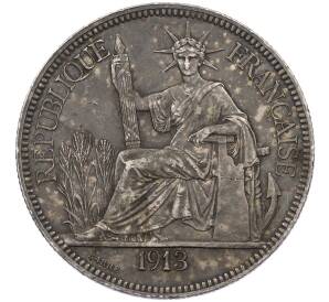 1 пиастр 1913 года Французский Индокитай — Фото №1