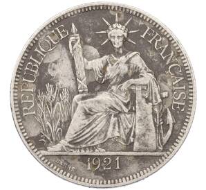1 пиастр 1921 года Французский Индокитай — Фото №1