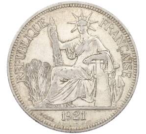 1 пиастр 1921 года Французский Индокитай — Фото №1