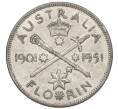 Монета 1 флорин 1951 года Австралия «50 лет Федерации» (Артикул: M2-77751) — Фото №1