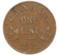 Монета 1 цент 1931 года Канада (Артикул: M2-77802) — Фото №1