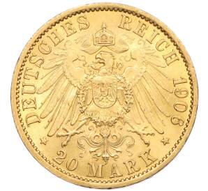 20 марок 1906 года Германия (Пруссия) — Фото №2