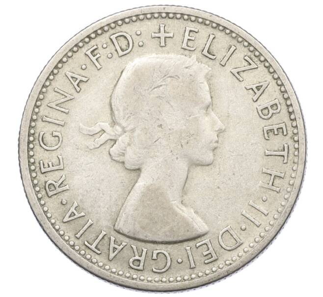 Монета 1 флорин 1954 года Австралия «Королевский визит в Австралию» (Артикул: M2-78042) — Фото №2