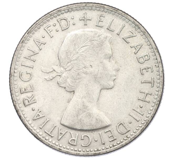 Монета 1 флорин 1954 года Австралия «Королевский визит в Австралию» (Артикул: M2-78044) — Фото №2