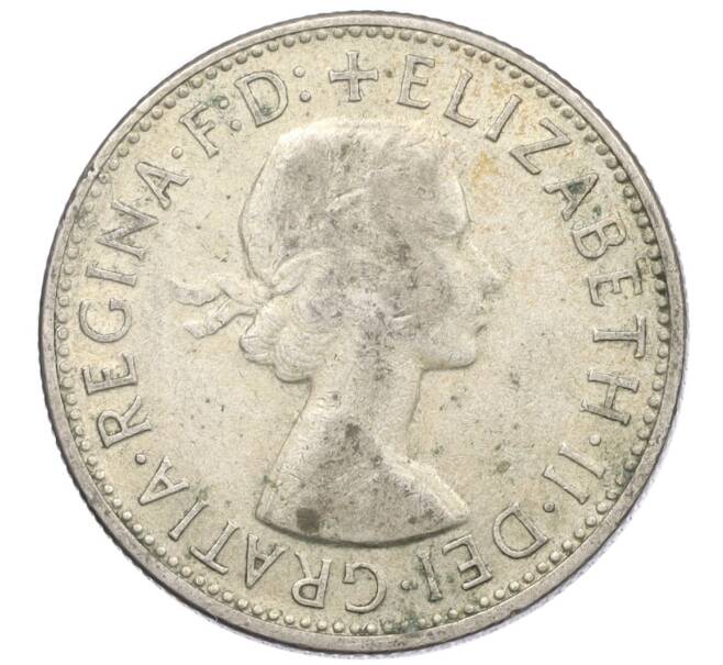 Монета 1 флорин 1954 года Австралия «Королевский визит в Австралию» (Артикул: M2-78060) — Фото №2