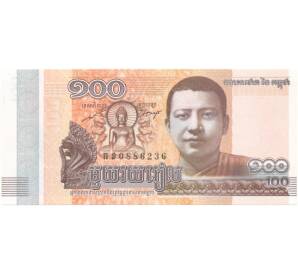 100 риэлей 2014 года Камбоджа — Фото №1