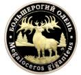 Монетовидный жетон 5 червонцев 2024 года ММД «Исчезнувшие виды — Большерогий олень» (Артикул M1-60215) — Фото №1