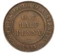 Монета 1/2 пенни 1934 года Австралия (Артикул: M2-78406) — Фото №1