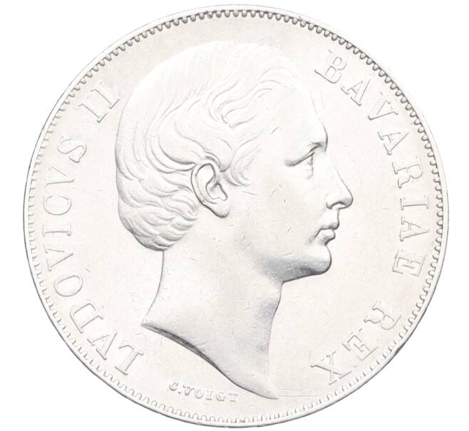 Монета 1 талер 1865 года Бавария (Артикул: K12-37828) — Фото №2