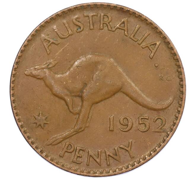 Монета 1 пенни 1952 года Австралия (Артикул: M2-78677) — Фото №1