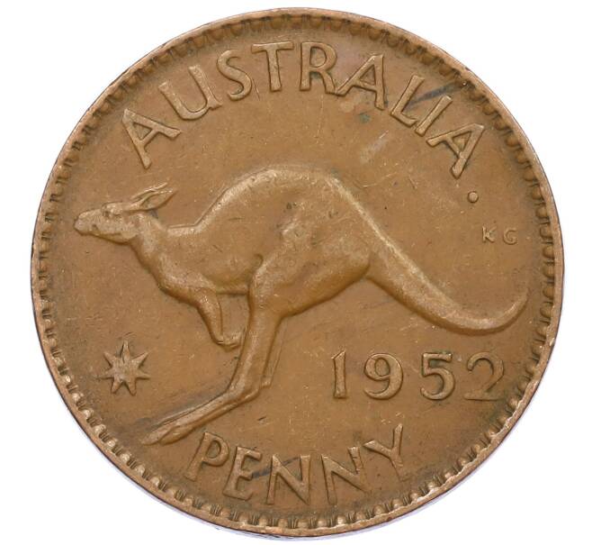 Монета 1 пенни 1952 года Австралия (Артикул: M2-78715) — Фото №1