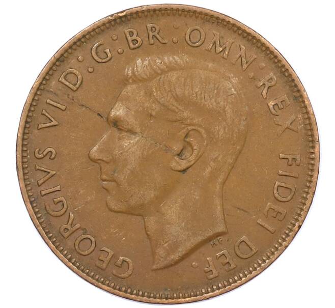Монета 1 пенни 1952 года Австралия (Артикул: M2-78715) — Фото №2