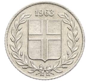 25 эйре 1963 года Исландия — Фото №1