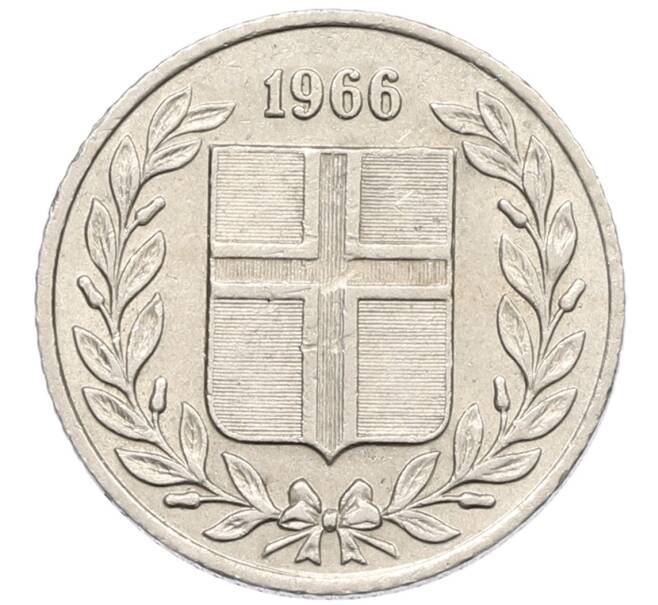 Монета 25 эйре 1966 года Исландия (Артикул: K12-38105) — Фото №1