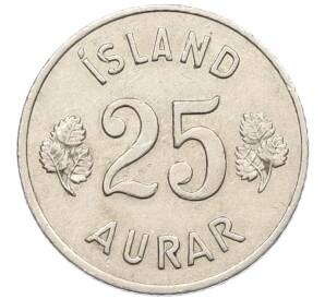 25 эйре 1966 года Исландия — Фото №2