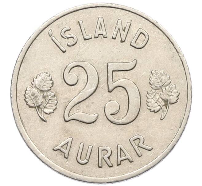 Монета 25 эйре 1966 года Исландия (Артикул: K12-38105) — Фото №2
