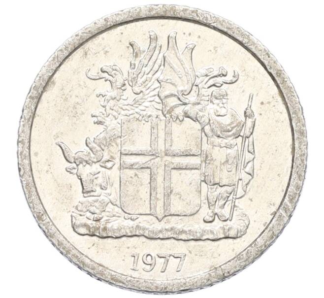 Монета 1 крона 1977 года Исландия (Артикул: K12-38137) — Фото №1