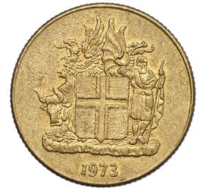 1 крона 1973 года Исландия — Фото №1