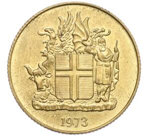 1 крона 1973 года Исландия — Фото №1
