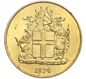 1 крона 1974 года Исландия — Фото №1