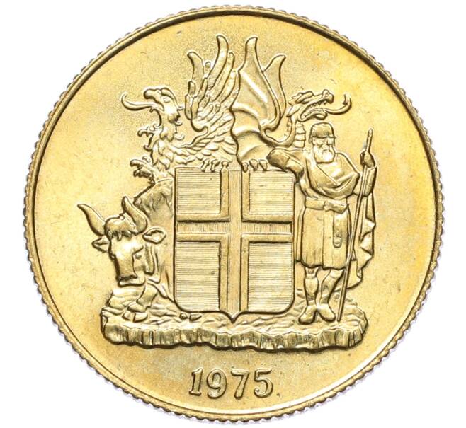 Монета 1 крона 1975 года Исландия (Артикул: K12-38166) — Фото №1