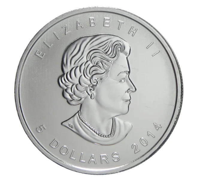 Монета 5 долларов 2014 года Канада «Хищные птицы — Белоголовый орлан» (Артикул M2-30194)