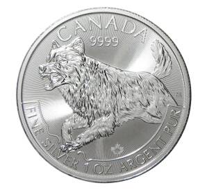 5 долларов 2018 года Канада — Волк