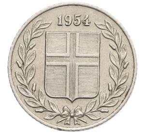 25 эйре 1954 года Исландия — Фото №1