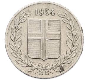 25 эйре 1954 года Исландия — Фото №1