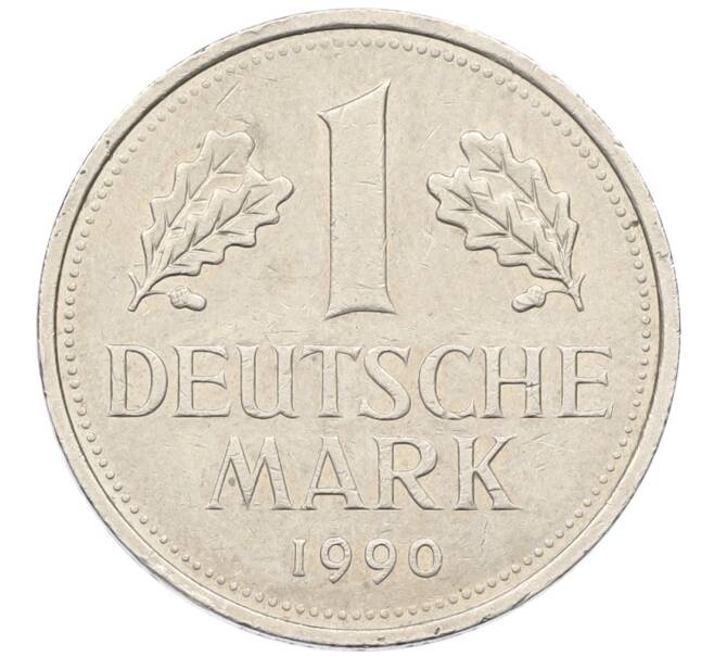 Монета 1 марка 1990 года J Западная Германия (ФРГ) (Артикул: K12-38365) — Фото №1