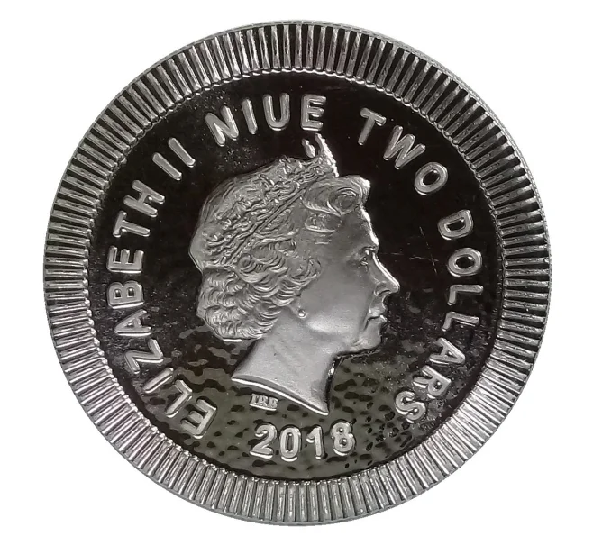 Монета 2 доллара 2018 года Ниуэ - Афинская сова (Артикул M2-30207)
