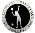 Монета 2000 песет 1991 года Испания «XXV Летние Олимпийские игры в Барселоне 1992 — Теннис» (Артикул: M2-78778) — Фото №1
