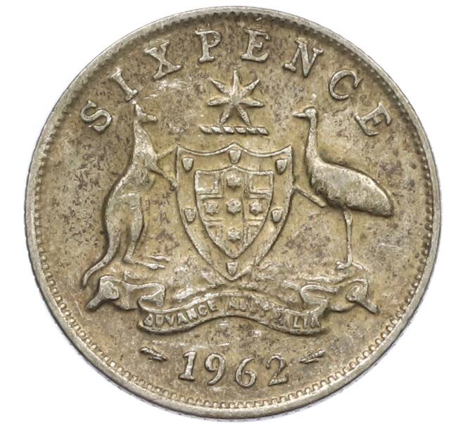 Монета 6 пенсов 1962 года Австралия (Артикул: M2-78786) — Фото №1