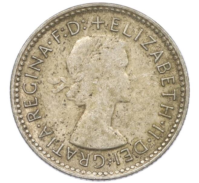 Монета 6 пенсов 1962 года Австралия (Артикул: M2-78786) — Фото №2