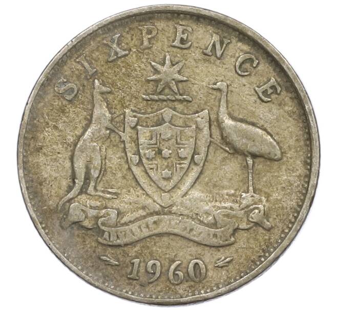 Монета 6 пенсов 1960 года Австралия (Артикул: M2-78787) — Фото №1