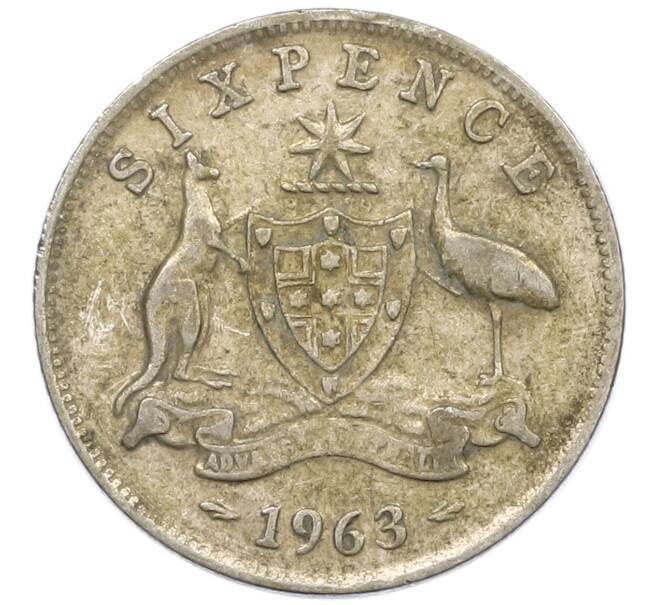 Монета 6 пенсов 1963 года Австралия (Артикул: M2-78789) — Фото №1