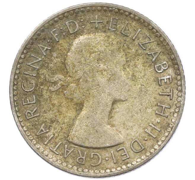 Монета 6 пенсов 1963 года Австралия (Артикул: M2-78789) — Фото №2