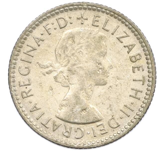 Монета 6 пенсов 1960 года Австралия (Артикул: M2-78791) — Фото №2