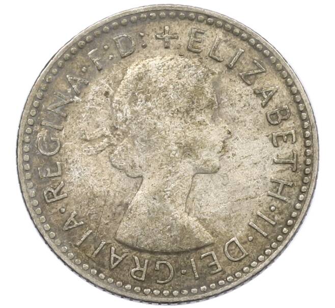 Монета 6 пенсов 1955 года Австралия (Артикул: M2-78795) — Фото №2