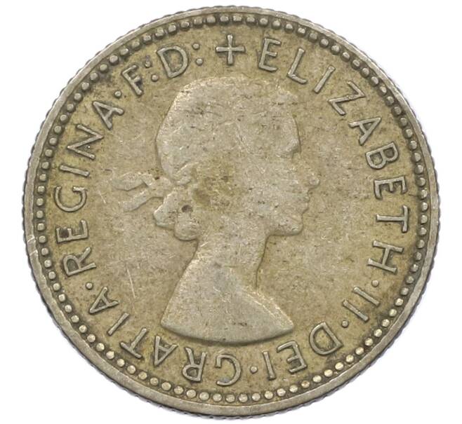 Монета 6 пенсов 1955 года Австралия (Артикул: M2-78797) — Фото №2