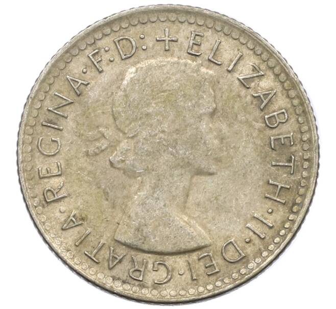 Монета 6 пенсов 1963 года Австралия (Артикул: M2-78801) — Фото №2