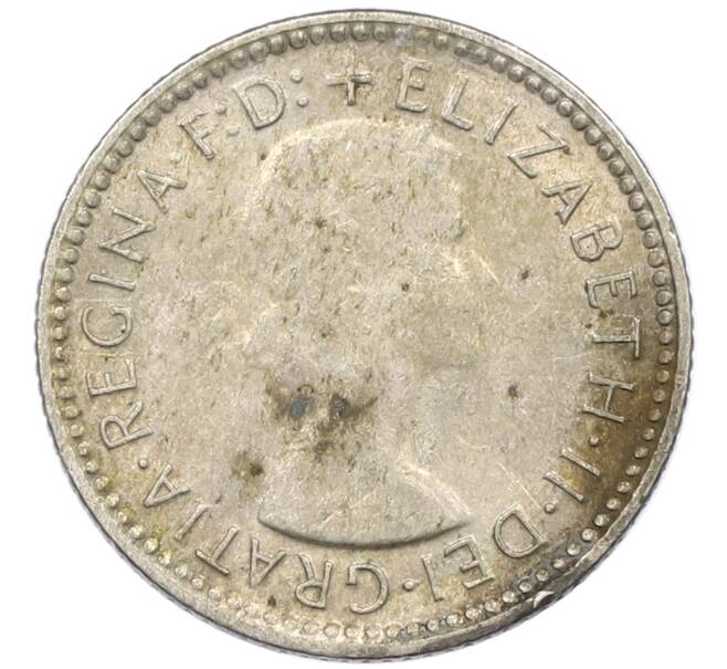 Монета 6 пенсов 1959 года Австралия (Артикул: M2-78807) — Фото №2