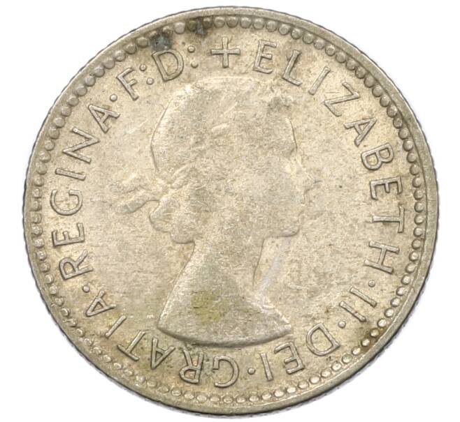 Монета 6 пенсов 1958 года Австралия (Артикул: M2-78808) — Фото №2