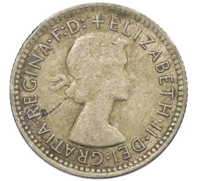 Монета 6 пенсов 1962 года Австралия (Артикул: M2-78814) — Фото №2