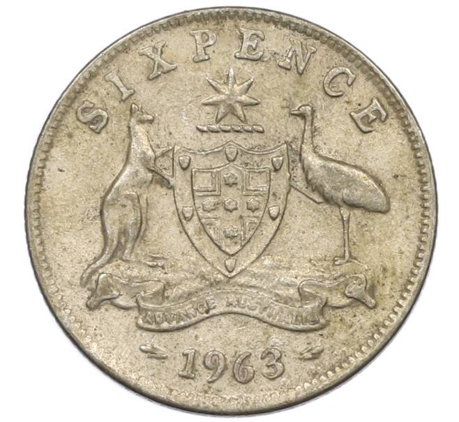 Монета 6 пенсов 1963 года Австралия (Артикул: M2-78817) — Фото №1